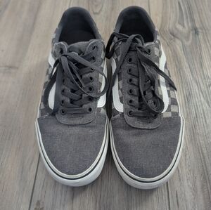 Vans Gray and White Old Skool Sneakers Sz 8